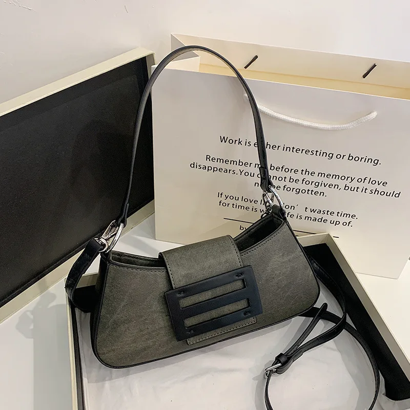 

Новая французская сумка подмышки 2025 года — кошелек через плечо в винтажном стиле, легкий и просторный, идеально подходит для работы, покупок и путешествий