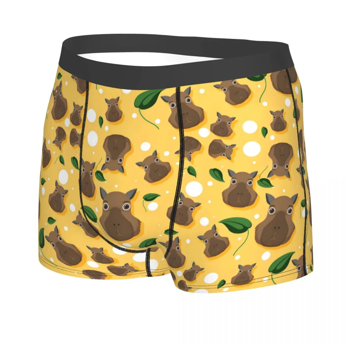 Custom Funny Capybara Popular Animals Pattern Underwear Men Printed Boxer Shorts Panties Briefs Breathable Underpants