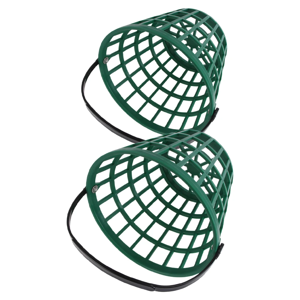 2 قطعة حامل الكرة لساحة سلة الغولف دلو تخزين الحاويات حافة اكسسوارات الرجال