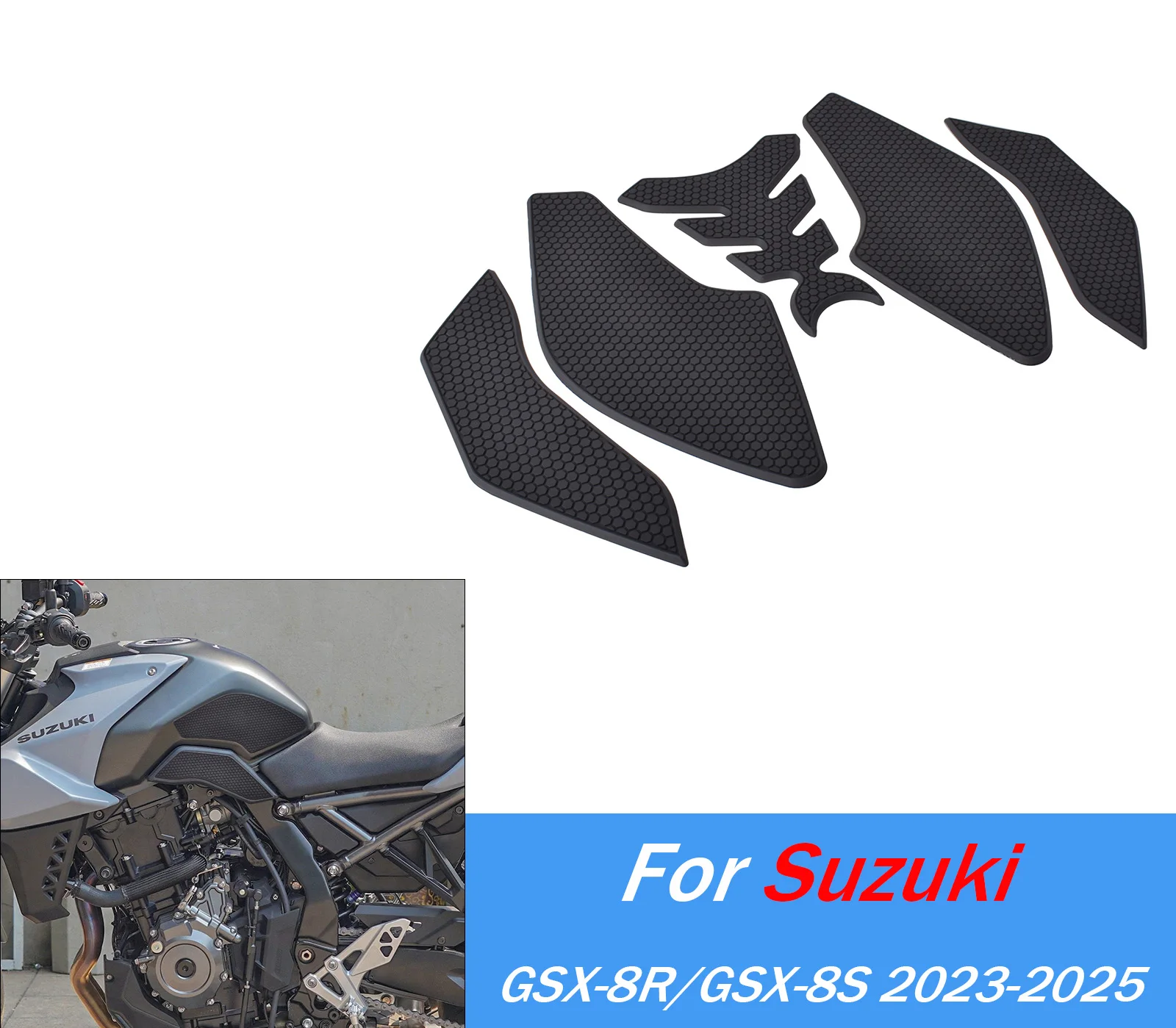 For GSX8R GSX-8R Anti Slip FuelTank Stickers Gas Cap Oil Protect Pad For Suzuki GSX 8R 8S 2023-2025 GSX8S Motorcycle Accessories