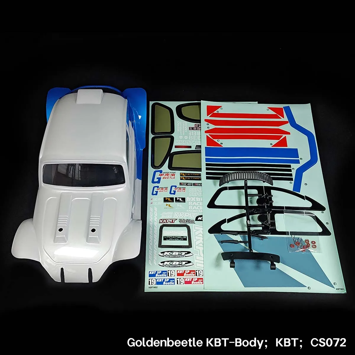 KKPIT-KONE BEETLE TRUCK-1/8 Pre-Cut PC1.5 G-beetle blue Body:  KBT KPM-71013