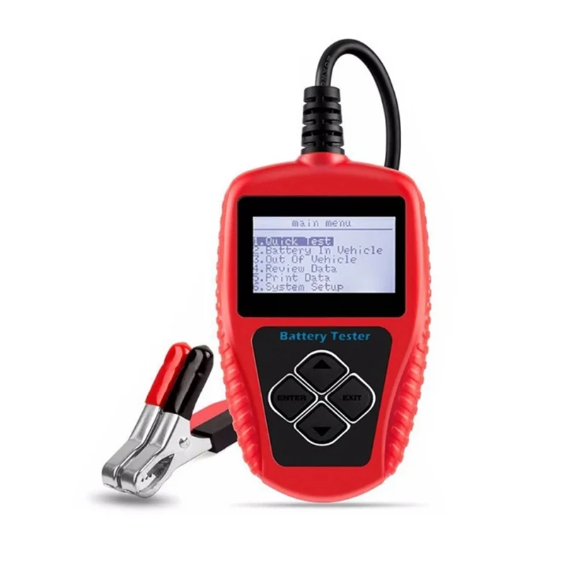 

BA101 Car Battery Tool 12V 100-2000CCA Battery System Detect Auto Load PK KW208 Asian Version