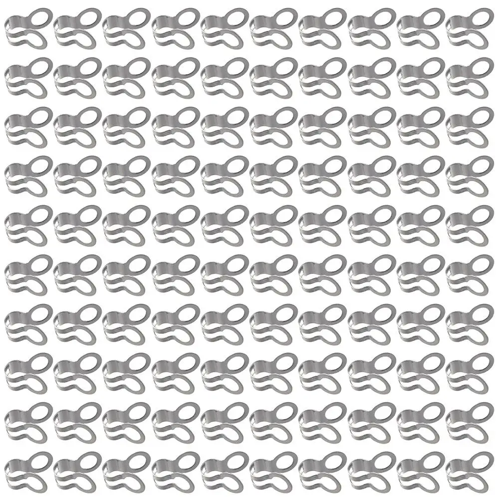 100Pcs/Bag High Quality 2mm 3.0/3.2mm 4.0/4.5mm Ball Chain Connectors 304 Stainless Steel Silver Tone Double Ring Link Clasp