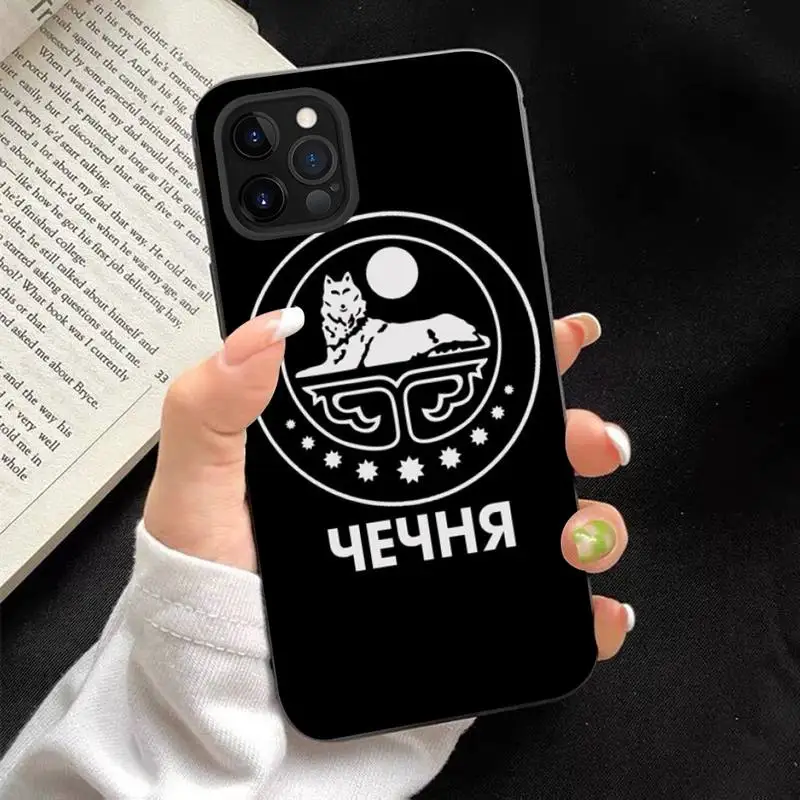 Chechen Coat Of Arms   Phone Case for iPhone 11 12 13 Mini Pro Max 8 7 6 6S Plus X 5 SE 2020 XR XS Funda Case