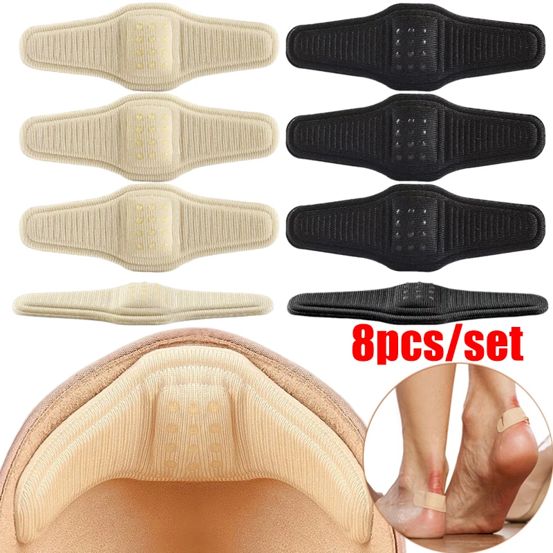 2/8pcs Women Gel High Heel Stickers Anti-wear Shoe Inserts Pads Feet Care Back Adhesive Pain Relief Protector Cushion Insoles