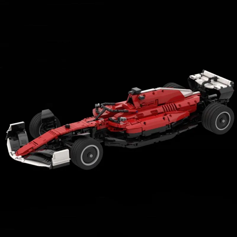 New MOC-161909 SuperSF-23 Las Vegas GP Livery 1:8 Scale SuperRace Car Model Buiding Creators Block Bricks Toys Birthday Gifts