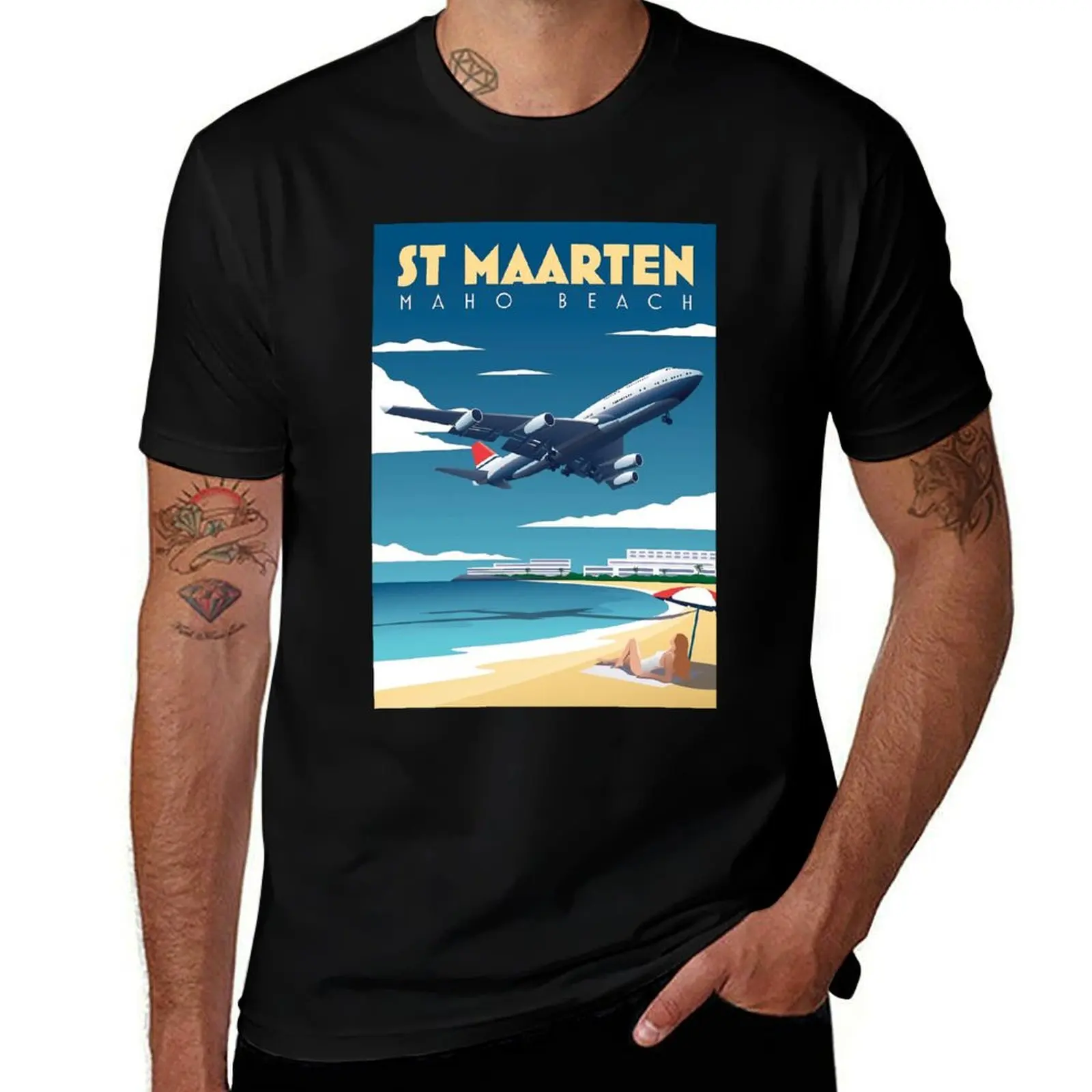 

Maho Beach T-Shirt t shirt man casual funny t shirts man man t shirts for men T-Shirt