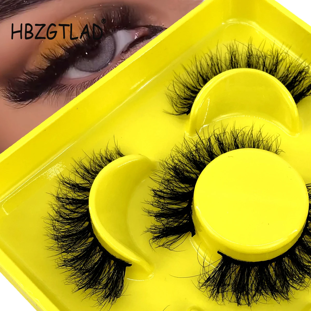 3 Pairs 3D Faux Mink Lashes Fluffy Soft Full Thick Wispy Natural short False Eyelashes Curly lashes wholesale furry eyelashes