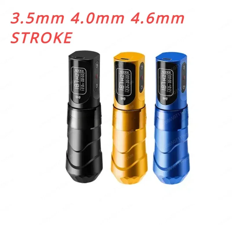 New Wireless Battery Tattoo Pen Machine Pen Supply Permanent Tattoo Pen Tattoo Machine 3.5mm，4.0mm，4.6mm Storke