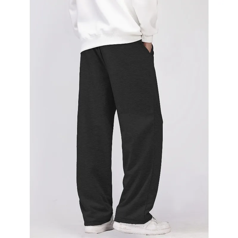 سراويل الجري غير الرسمية للرجال من American Street، أنبوب مستقيم فضفاض مناسب للخريف والشتاء، منتج جديد للجنسين، سراويل رياضية للجري غير رسمية