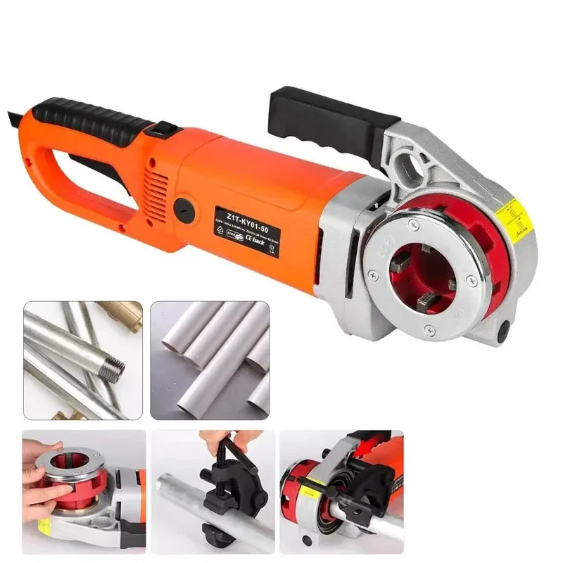 

Portable Handheld Electric Pipe Threader 2300W Industrial Pipe Threading Machine With 6 Die Power Tool 110V/220V ZIT-KY01-50