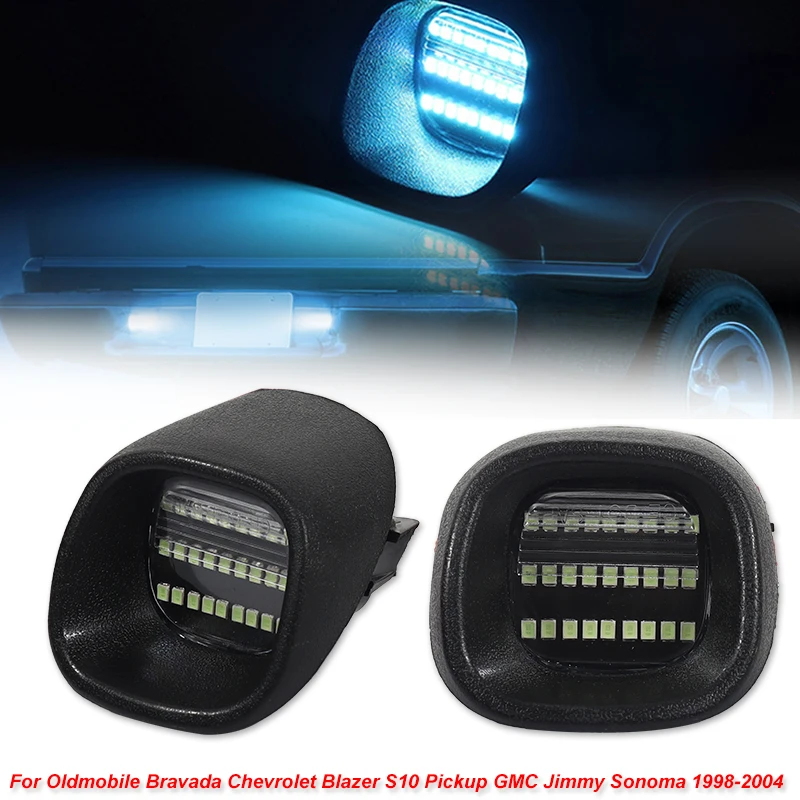Car Rear Tail Bumper Light For Oldmobile Bravada Chevrolet Blazer S10 Pickup GMC Jimmy Sonoma 1998-2004 License Lamp white 12V