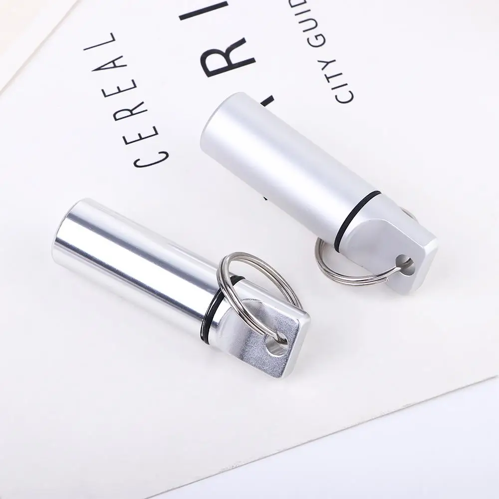 Caixa de tampões de ouvido para viagem, organizador de medicamentos, cápsula, recipiente para comprimidos, caixa de armazenamento de comprimidos ao ar livre, chaveiro, garrafa de comprimidos, estojo