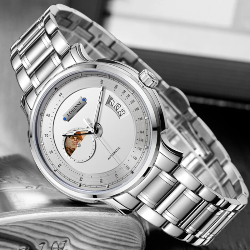 

LOBINNI Design Men MIYOTA 8217 Mechanical Movement Watch Sport 42mm 5ATM Waterproof Automatic Watch