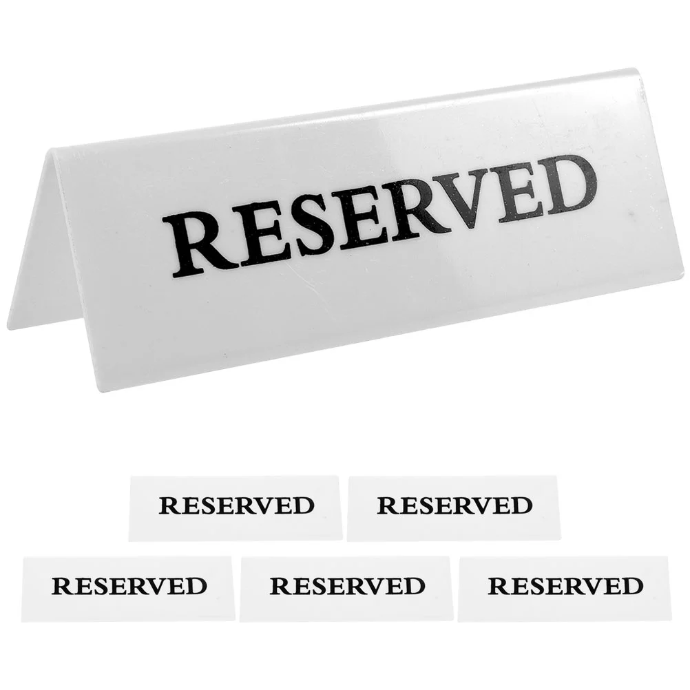 6pcs Reserved Signs Reserved Seating Signs Wedding Party Restaurant Reserved Signs reserved signs for restaurant tables