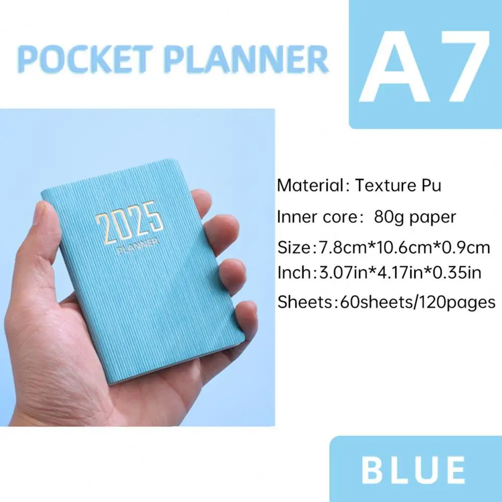 Premium Paper Journal Thick Paper Notebook 2025 Planner with Thick Paper Faux Leather Cover Smooth Writing Notebook for No Ink