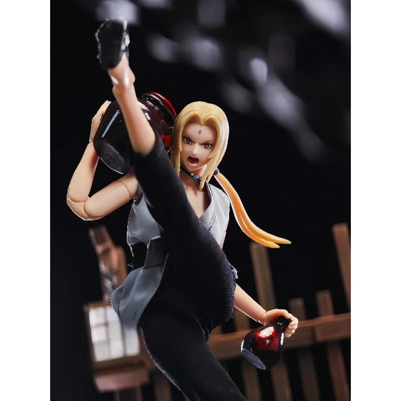 1/12 Schaal Vrouwelijke Pop Vijf Generaties Tsunade Doek Grijze Top Broek Groene Jas Model Fit 6 "Action Figure body Speelgoed