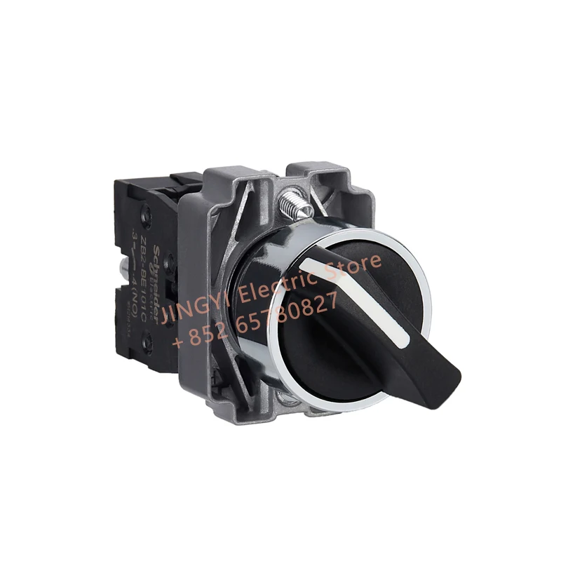 لـ Schneider Easy Harmony XB2 XB2BD33C مفتاح محدد موضع 3، مقبض قياسي، Ø22، قفل ذاتي، 2NO #2