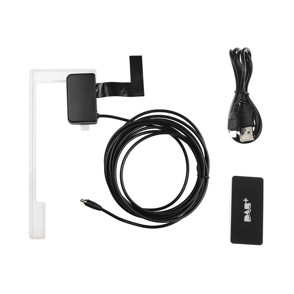 DAB+ Antenna for Android Car Radio with USB Adapter GPS Stereo DAB Receiver Player Automatic Scan Support Channel List