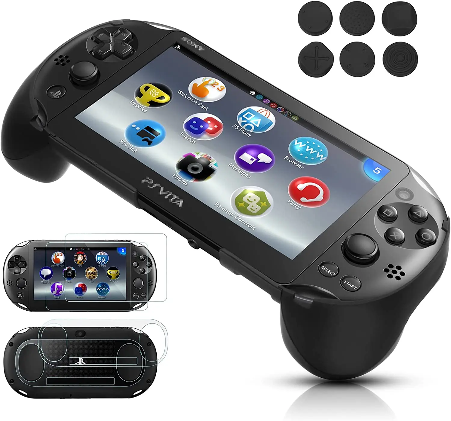 PS Vita 2000/PSV 2000/PS Vita Slim用エルゴノミックジョイパッド保護