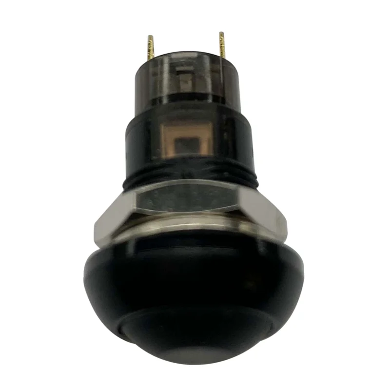 Y51A-4X مفتاح ضغط على الخروج مقاوم للماء 12 مم SPST 2A IP67، أسود