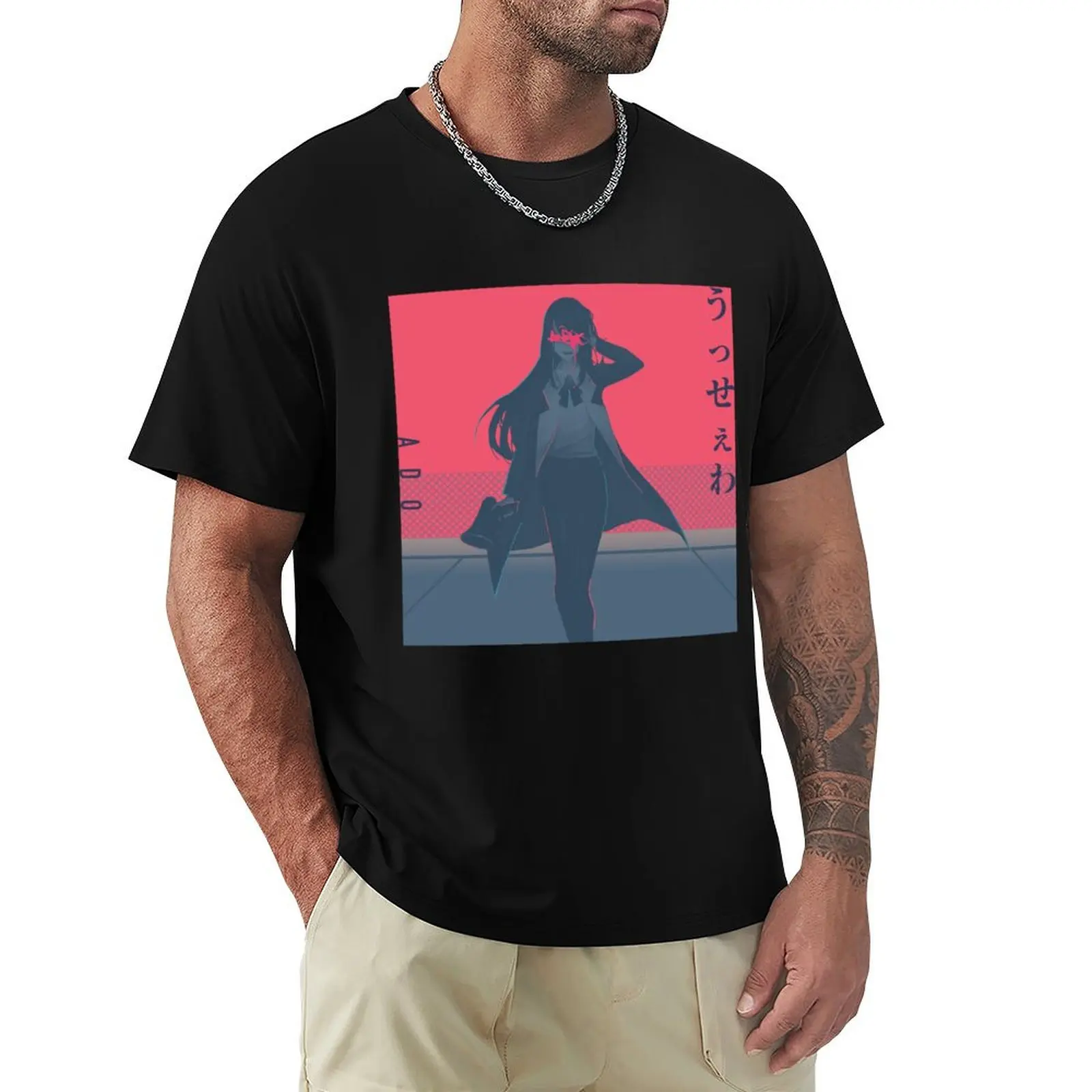 

ADO x YOASOBI || JPOP T-Shirt cotton man t-shirts plus size clothes T-shirts man funny t shirts men