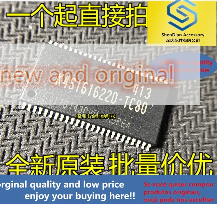 10pcs only orginal new 3y brand new imported K4S161622D-TC80 TSOP-50 package memory chip quality assurance