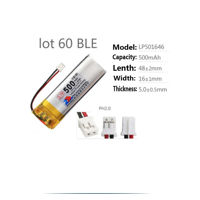 Original substitui a bateria do teclado para farad 69/tu40/melgeek gh60/lot 60 ble/tofu60 placa chave batterie akku