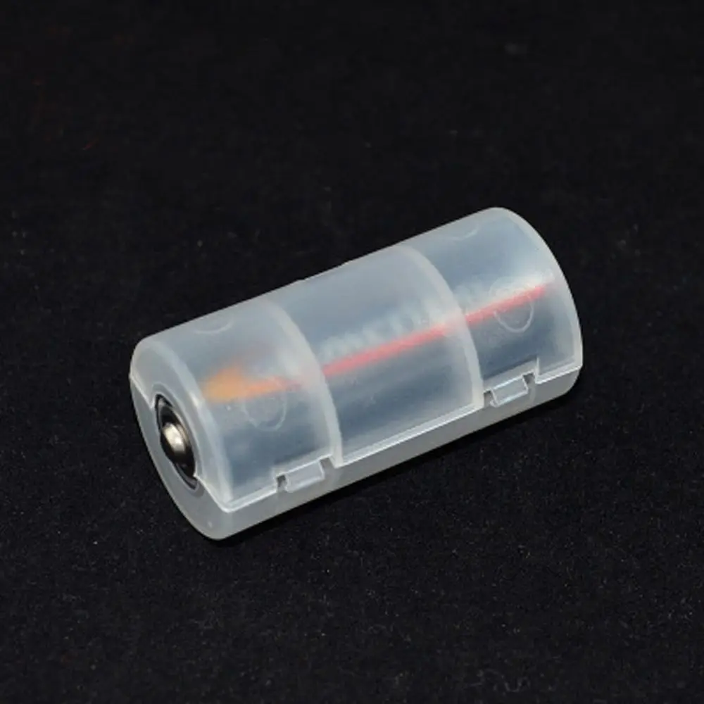 6PCS AA to C Battery Adapter Holder Case Converter Switcher LR06 AA to C LR14 Size Battery Storage Box