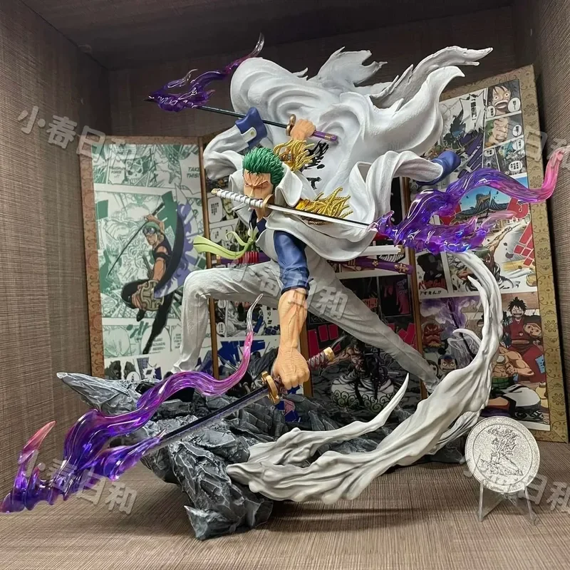Figurine de dessin animé Gk Roronoa Zoro, 22cm, une pièce, Collection en Pvc, modèle de dessin animé, jouets, ornement décoratif de bureau, en Stock