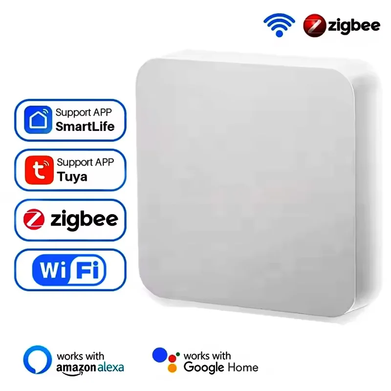 Tuya Zigbee 3.0 Gateway Hub Smart Home Wireless Bridge Smart Life APP Fernbedienung Automatisierung Kompatibel mit Alexa Google Home
