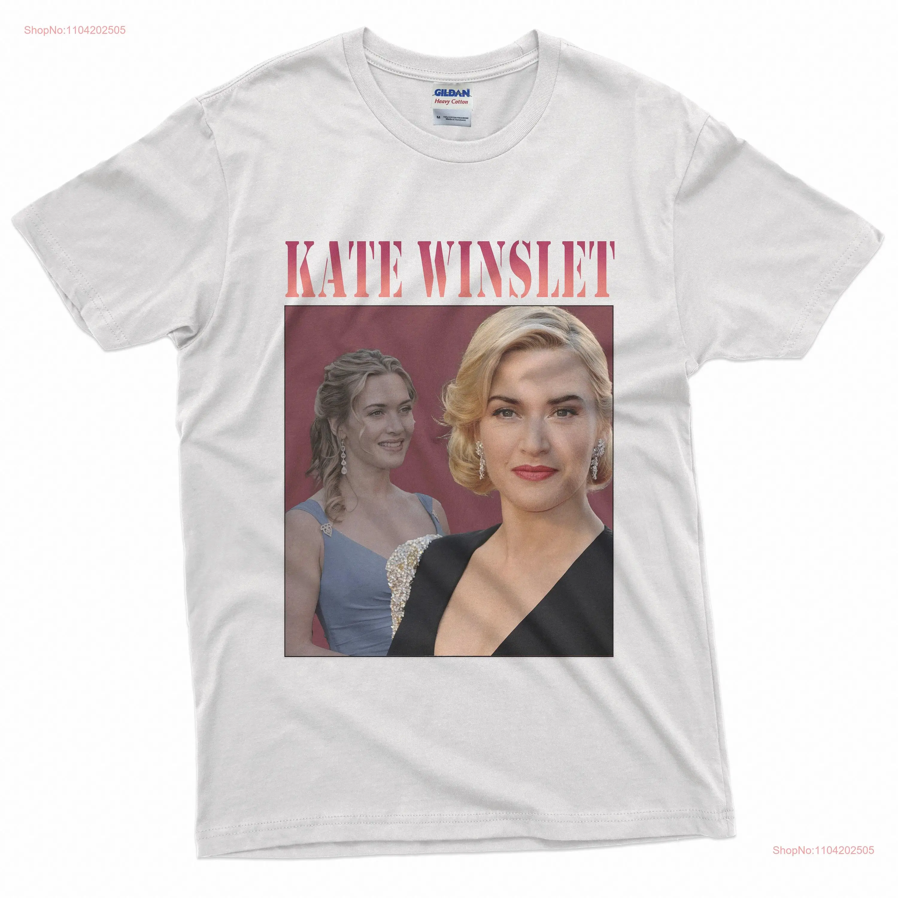 Kate WinsleT T Shirt Bootleg Vintage Style Titanic Movie Fan 1997 long or short sleeves