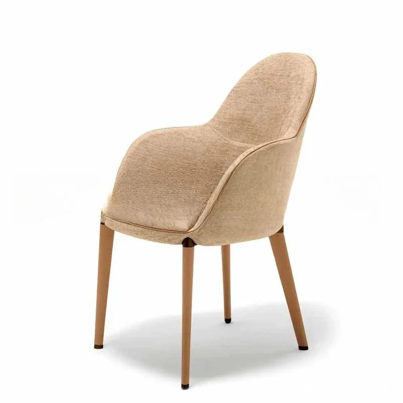 北欧モダン無垢材ブックチェア家具レストランカフェ背もたれ付きダイニングモデルルームリビングルーム会議椅子