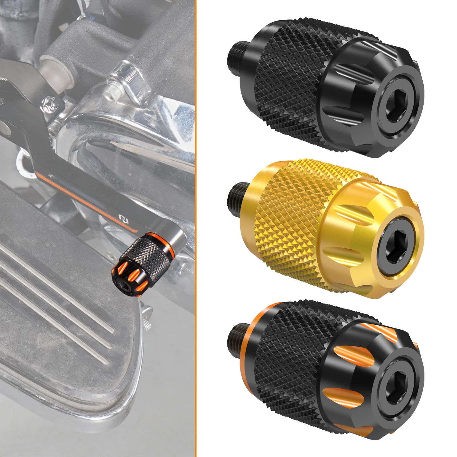 

Motorcycle Knurled Heel Toe Shifter Peg for Harley Sportster XL883 XL1200 Iron 883 1200 Custom 72 XL1200V SuperLow 1200T XL883L