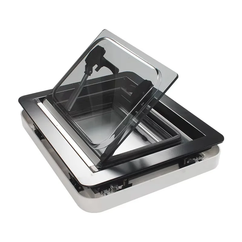 

Popular Type 500x350mm Double Glazing Acrylic Glass Camper Trailer Travel Trailer Side Hinged Window