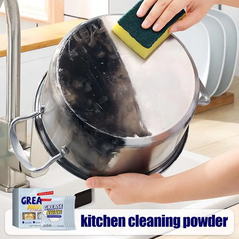 

Powerful Kitchen All-Purpose Powder Cleaner Multifunctional Cleaning Powder Oil Stain Remover Heavy Duty Cleanser For Stove Top