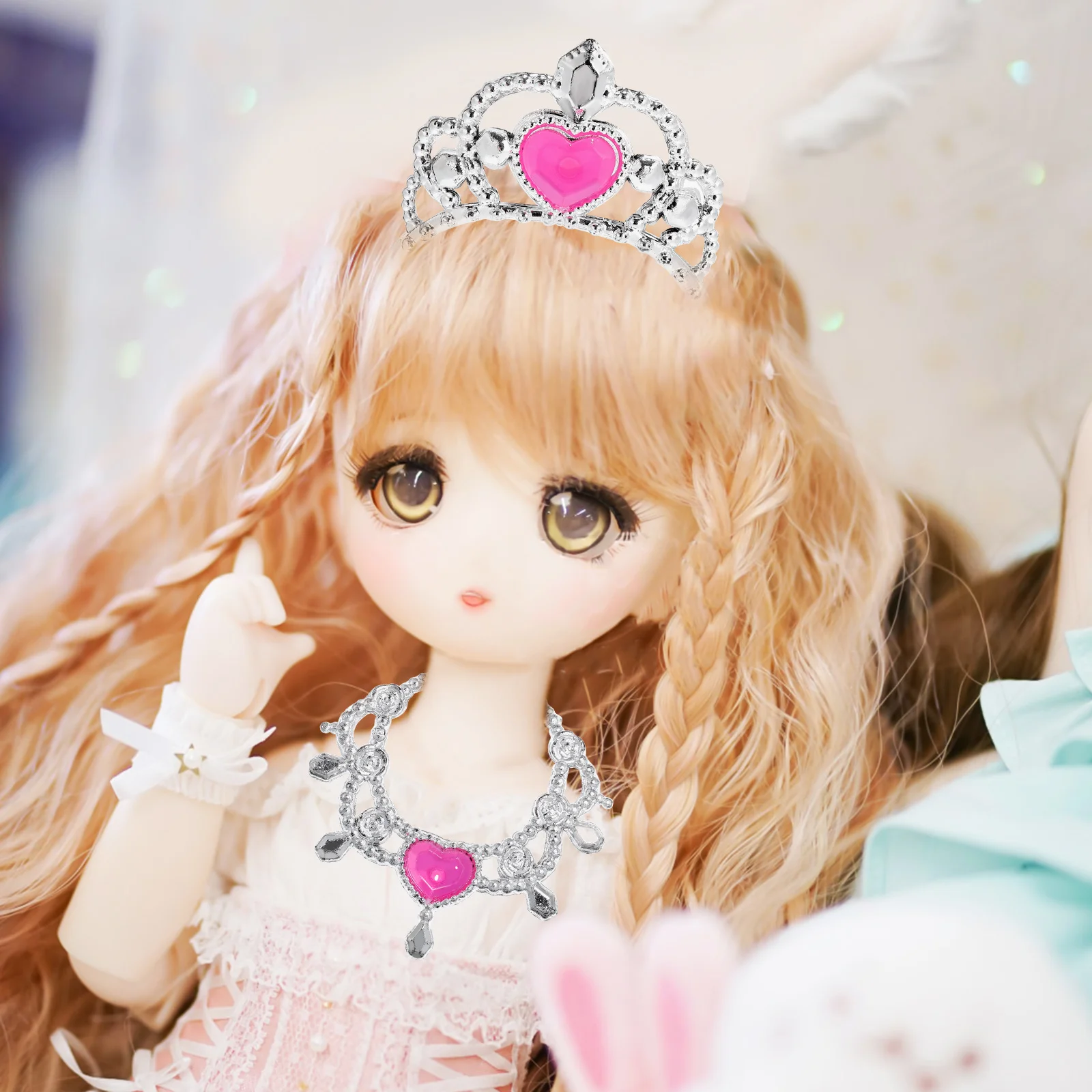 

20 Pcs Crown Necklace Mini Toy Crowns Baby Small Kids Jewellery Childrens Clothing Princess Jewelry for Girls