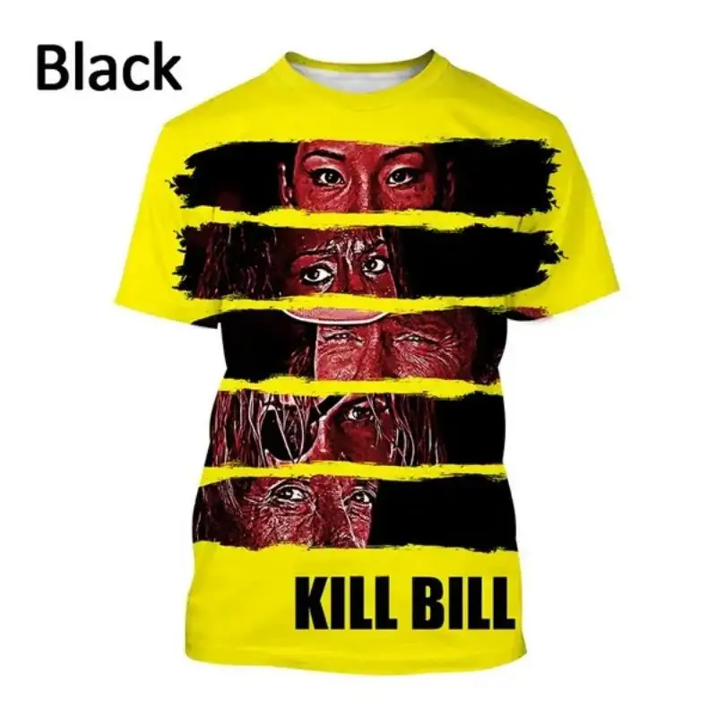 Classic Movie Kill Bill 3D Print T-shirt Men Personality Hip-hop Unisex Oversized T Shirt Harajuku Street Tops Fashion Clothing