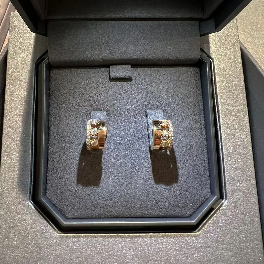 

Classic Luxury Jewelry 925 Silver Half Zircon Women's Wedding Earrings, Retro Style Fashionable Romantic Jewelry Gift