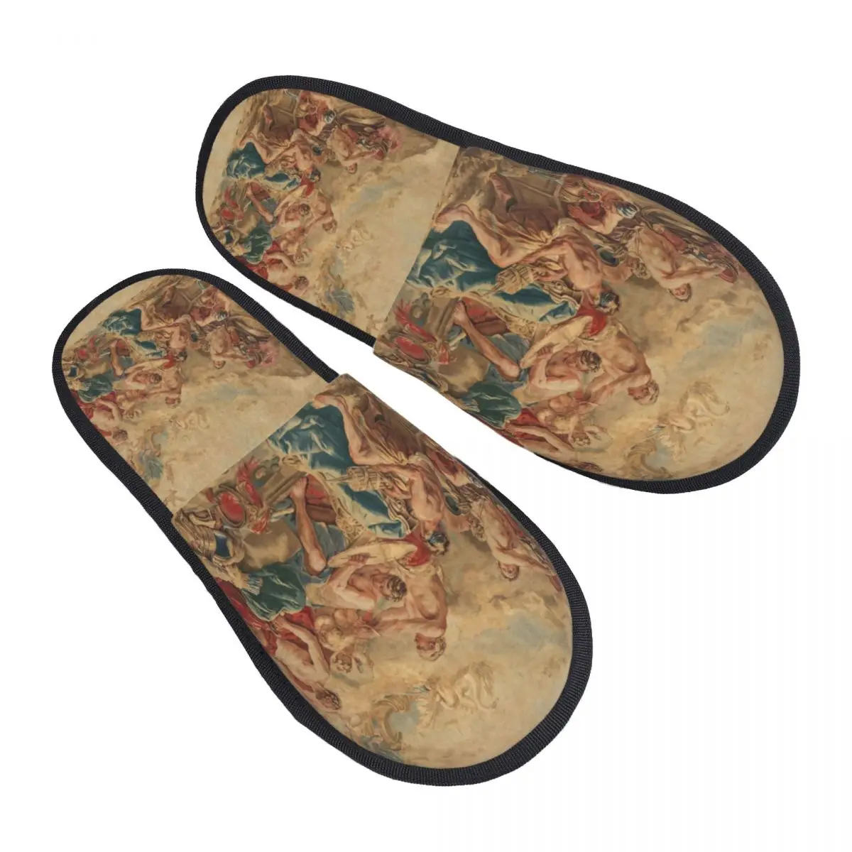 

Custom Vulcan Arms For Aeneas To Venus Memory Foam Slippers Women Soft Warm Aubusson Floral House Slippers