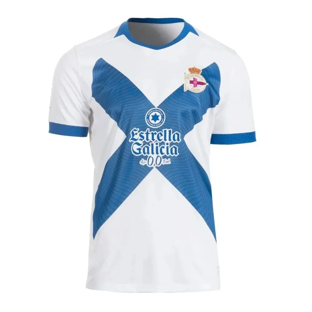 Spanish Deportivo La Coru Ñ A Football Jersey Printed Quick Drying Sports Men's Short Sleeved Shirt T-shirt Fashion Matching