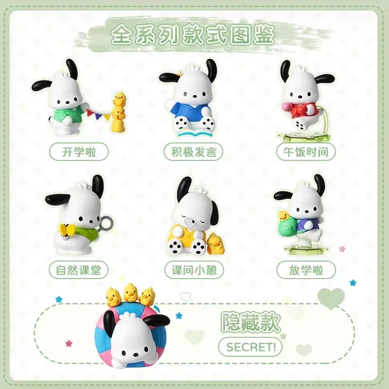 Maktoubu Anime Figures Sanrio Series Pochacco Bluetooth Speaker High Quality Small Speaker Desktop Ornament Girl Christmas Gift