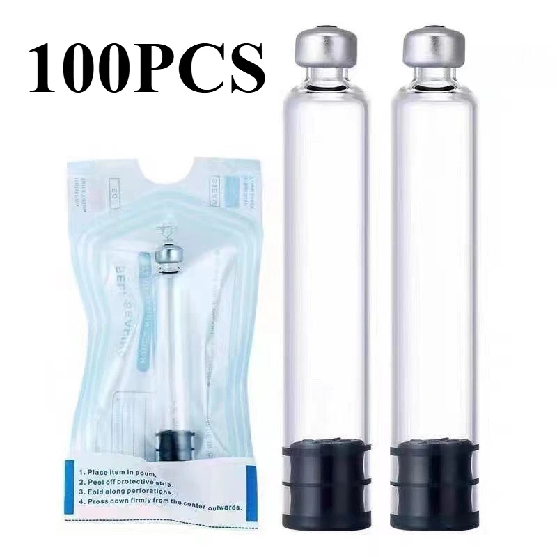 10-100Pack 3ml Peptide Insulin Pen Cartridge, 3cc Cartridges Compatible with Reusable Injection V1 & V2 Pens, Individually Pack