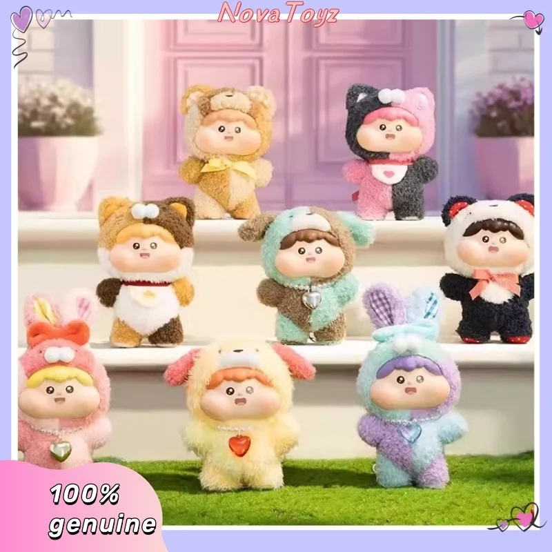 

original fluffy Meatball blind box caja ciega vinyl face doll trendy toy cute kawaii pendant desktop decoration girls gift
