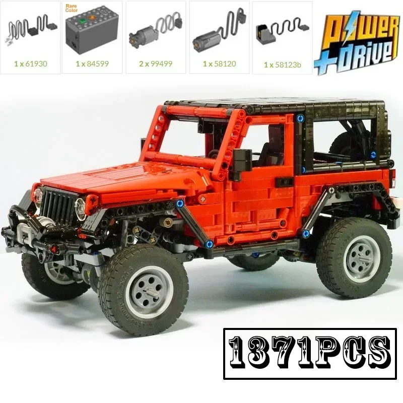 

New MOC-8863 4X4 OFF ROAD RC Motor Power Drive Vehicle Racing Cars Model Building Block Bricks Kid Educational Toy Birthday Gift