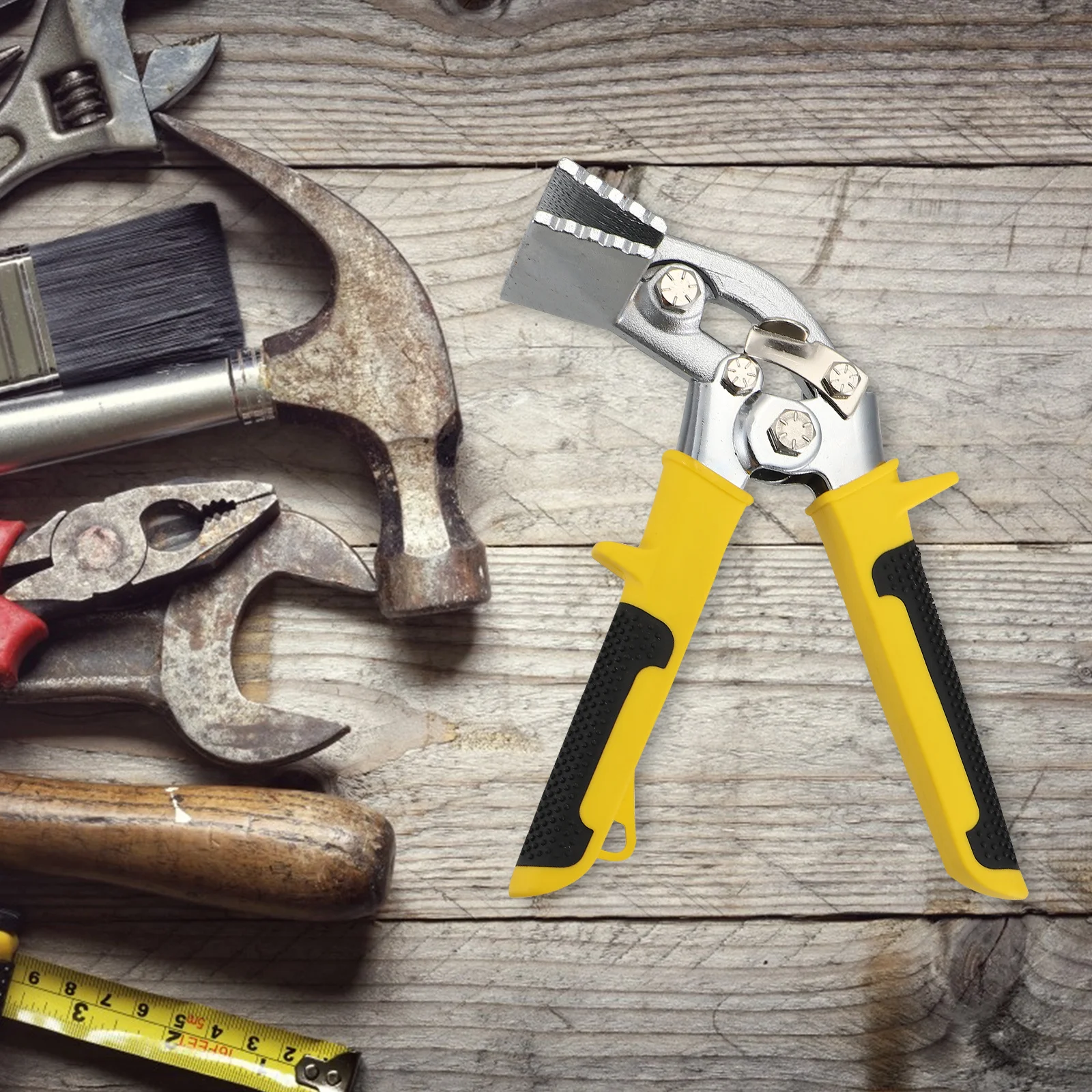 

Hand Seamer Ductwork Tools Ergonomic Nonslip Handle Easy Operation Metal Plate Folding Tool Handhold Ductwork Accessory