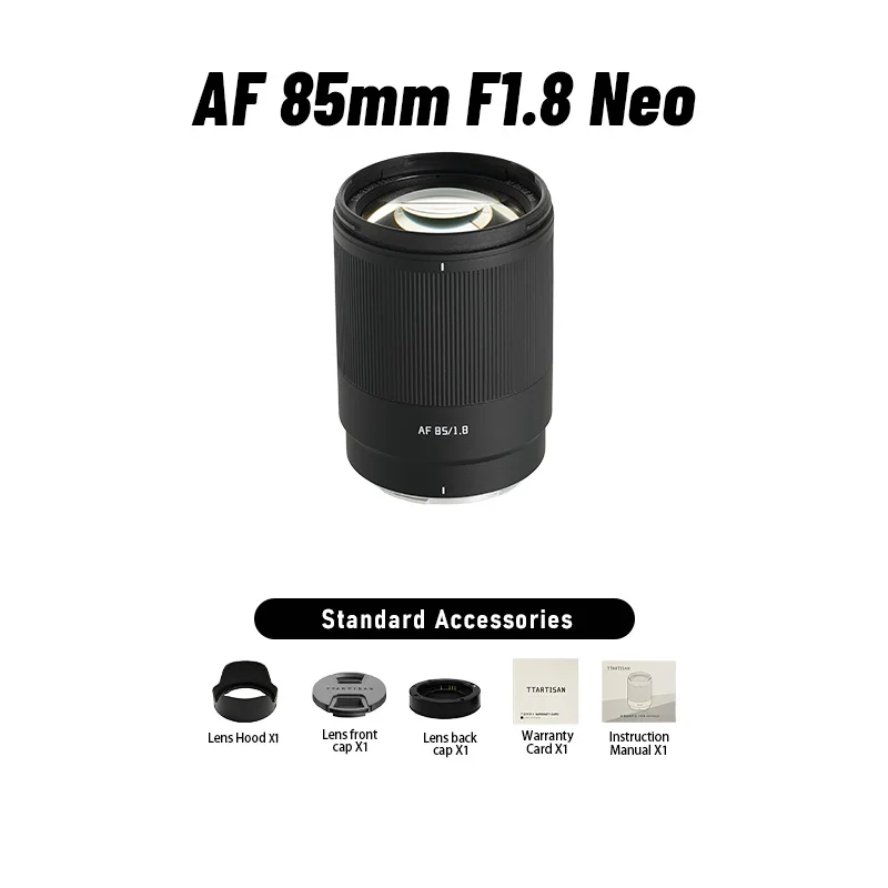 TTArtisan 85mm F1.8 NEO Full Frame Autofocus AF spiegelloze lens voor Sony E FE Nikon Z A7C A7R A7M A7S Z6 Z7 Z9 ZF Z6III