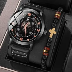 Luxury Watches Men Black Sports Big Dial Watch Mens Business Quartz Wrist Watch Casual Watches for Men Clock