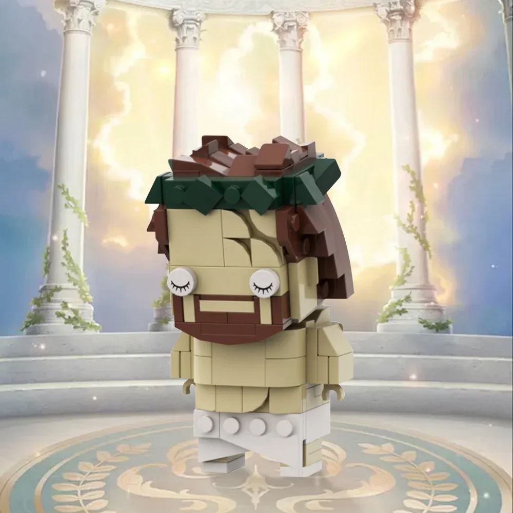 Gobricks MOC Jesus wearing a crown of thorns Building Blocks Son of God Jesus Character Model Bricks Assembly Toys Kids Gifts