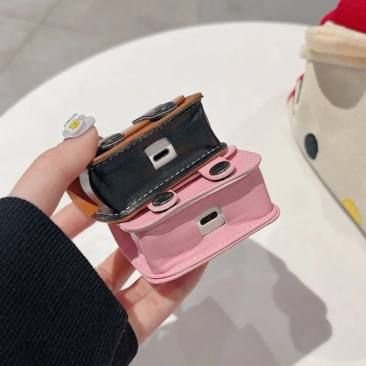 Leather and skin-feeling school bag Cover for AirPods Pro 2 Case for AirPods Pro2 Pro 2nd GEN For AirPod 3 Pro Case Headphone